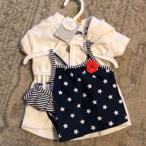 Bathing suit with cover up for infant